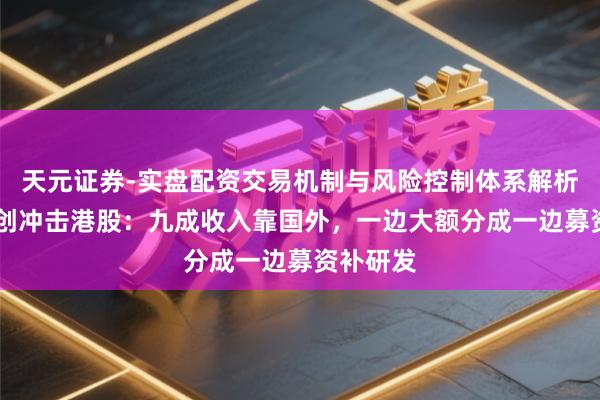 天元证券-实盘配资交易机制与风险控制体系解析 睿云联创冲击港股：九成收入靠国外，一边大额分成一边募资补研发