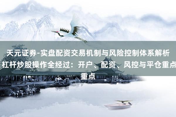 天元证券-实盘配资交易机制与风险控制体系解析 杠杆炒股操作全经过：开户、配资、风控与平仓重点